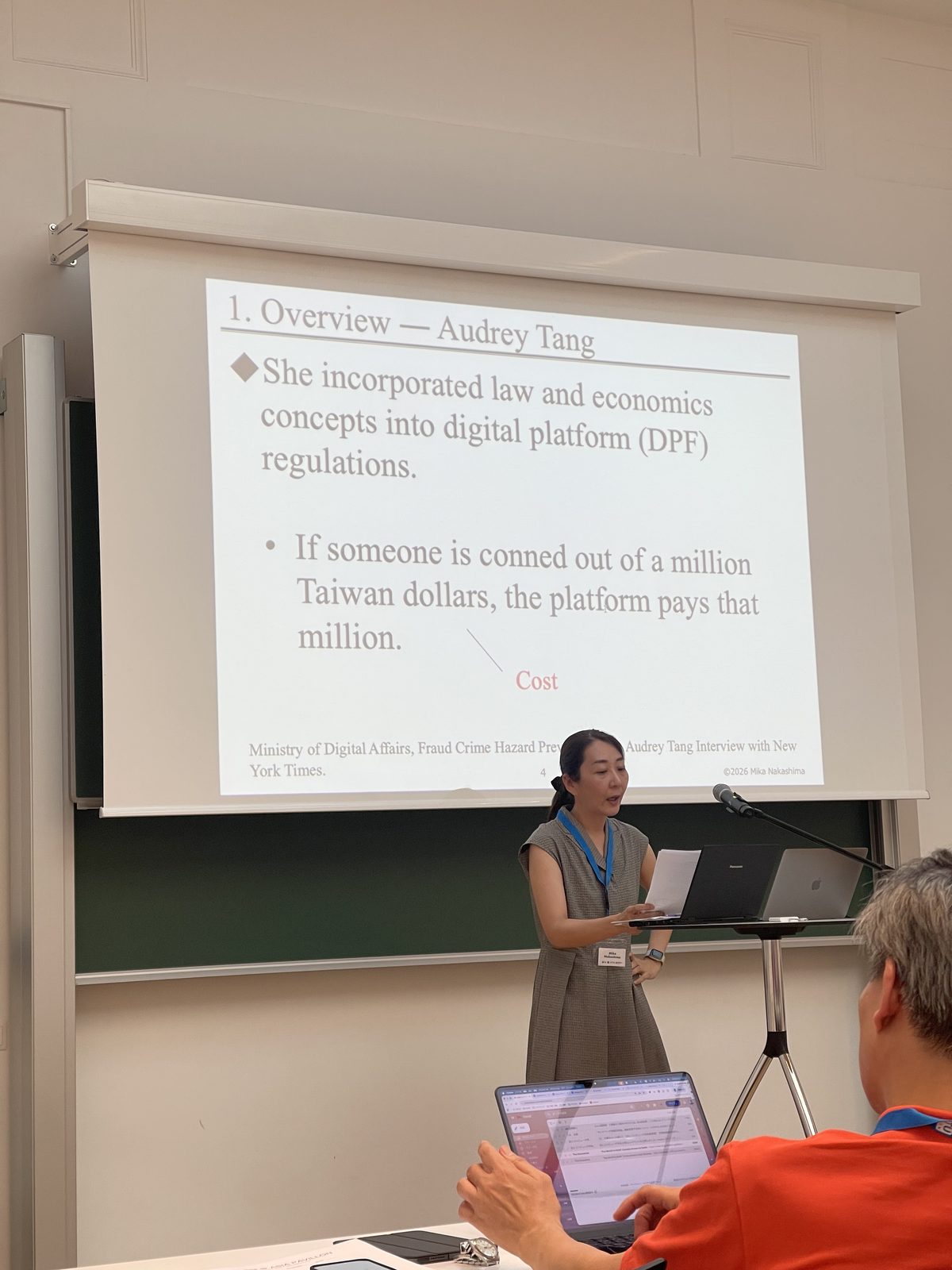 Talk on digital platform regulation during IFIP HCC17 2026